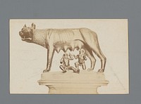 Standbeeld van de Lupa Capitolina in Rome (1851 - c. 1900) by anonymous