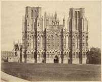 Westgevel van de kathedraal te Wells (c. 1855 - c. 1865) by Roger Fenton