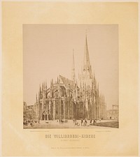 Reproductie van een tekening van de Willibrordusdom in Wesel, door Julius Flügge (1868 - 1890) by Gustav Overbeck, Julius Flügge and Verlag des Willibrordi Kirchenbau Vereins zu Wesel