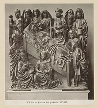 Reliëf van de dood van Maria (1869 - 1887) by anonymous, anonymous, anonymous, Johann Baptist Obernetter and Johann Baptist Obernetter