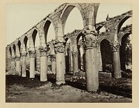 Ruïne van de grote moskee van de Omajjaden, Baalbek (c. 1867 - c. 1877) by Félix Bonfils