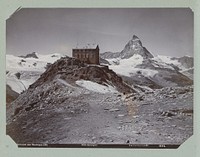 Gezicht op de Matterhorn en Hotel Gornergrat (1897 - 1900) by anonymous and Gebrüder Wehrli