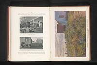Reproductie van een schilderij van een huis in een veld met bloemen naar een schets van W. Knapp (c. 1895 - in or before 1900) by E Albert and Co and Wilhelm Knapp
