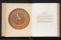 Reproductie van een schaal in aardewerk, voorstellende een vrouw met banieren (c. 1859 - in or before 1864) by Berthier, Moulin, Joseph Gustave Noël, anonymous and Joseph Rose Lemercier
