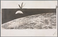 Man's first look at earth from the moon (1966) by Lunar Orbiter 1, NASA and Associated Press