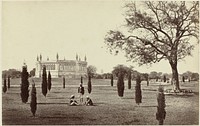 British memorial in Kanpur, commemorating the Bibighar massacre, Uttar Pradesh, India (1864 - 1866) by Samuel Bourne