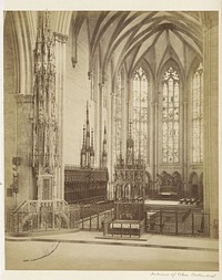 Koor en apsis van de munsterkerk van Ulm (c. 1860 - c. 1890) by anonymous