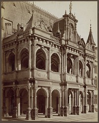 Portico van het stadhuis van Keulen (c. 1880 - c. 1900) by Johann Heinrich Schönscheidt