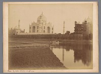 View of the Taj Mahal from the Yamuna river, Agra, Uttar Pradesh, India (1865 - 1890) by anonymous