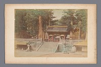 Japanse tempel (1860 - 1900) by anonymous