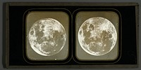 Maan gezien door sterrekijker (1880 - 1900) by Andries Jager