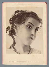 Fotoreproductie van een portret van een meisje uit Capri (c. 1870 - c. 1900) by anonymous, Adriano Bonifazi and Franz Hanfstaengl Kunstverlag A G