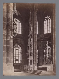 Sacramentstoren in de Sint-Laurentiuskerk te Neurenberg (1860 - 1890) by anonymous, Adam Kraft, Heinrich Schrag and Jacob Zeiser