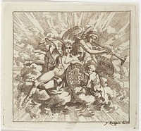 Allegorische compositie op Felix Meritis (1784) by Jacques Kuyper