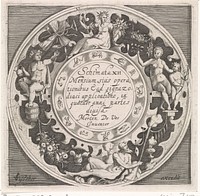 Medaillon met de twaalf tekens van de dierenriem (1574 - 1687) by anonymous, Crispijn van de Passe I, Maerten de Vos and Claes Jansz Visscher II
