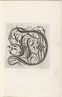 Letter D (c. 1600 - c. 1699) by anonymous, anonymous and anonymous