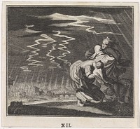 Embleem: onweer (c. 1700) by Caspar Luyken, Jan Luyken and Christoph Weigel