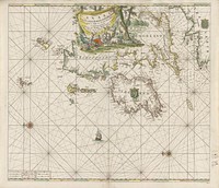 Paskaart van de kusten van Engeland, Schotland en Ierland (1682 - 1803) by Jan Luyken and Johannes van Keulen I