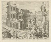 Colosseum in Rome (1572) by Philips Galle, Maarten van Heemskerck, Hadrianus Junius and Philips Galle