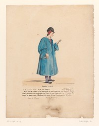 Kostuum van Lodewijk XI van Frankrijk uit het drama Louis XI à Péronne (1826) by Louis Boulanger, Henri Duponchel, Jean Alaux and Gottfried Engelmann