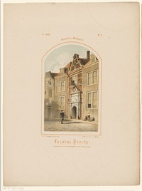 Gezicht op Lazaruspoortje te Gouda (1859) by Gijsbertus Johannes Verspuy, Gijsbertus Johannes Verspuy and Pieter Wilhelmus van de Weijer