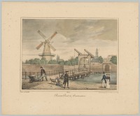 Gezicht op de Raampoort te Amsterdam (1828 - 1900) by anonymous, M Pinte, Desguerrois and Co, Desguerrois and Co, Desguerrois and Co and Gebroeders Buffa and Co