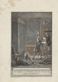 Het echtpaar en de dief (1776) by Reinier Vinkeles I