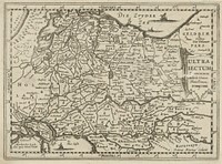 Kaart van de provincie Utrecht (1580 - 1630) by Pieter van der Keere