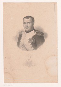 Portret van Napoleon Bonaparte (1808 - 1864) by Achille Désiré Lefèvre and Jacques Louis David