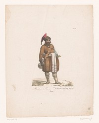 Russische verkoper van kruiden- of gerstendrank (1816 - 1839) by anonymous and Gottfried Engelmann