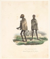 Kleding van de inwoners van King George Sound (West-Australië) (1830 - 1835) by Victor Adam, Antoine Maurin, Louis Auguste de Sainson, Lemercier and Joseph Tastu