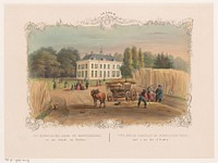Gezicht op landgoed en huis Hemelse Berg in Oosterbeek (1827 - 1873) by Hendrik Wilhelmus Last and weduwe Huygens