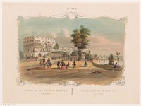 Gezicht op het hotel Bellevue bij Arnhem (1827 - 1873) by Hendrik Wilhelmus Last