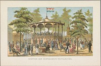 Restauratie op de Wereldtentoonstelling in Amsterdam, 1883 (1883) by anonymous, Emrik and Binger and Het Nieuws van den Dag