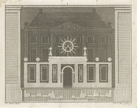 Verlichting van het huis van mevrouw Patras op het Voorhout te Den Haag, 1766 (1776) by Noach van der Meer II, Pieter de Swart and Cornelis van Hoogeveen junior