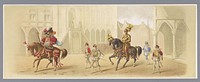 Utrechtse maskerade van 1881 (vierde plaat) (1881) by anonymous, Anthony Grolman, Tresling and Comp, J L Beijers and J van Boekhoven