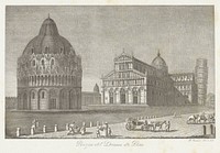 Piazza del Duomo in Pisa (1854) by Ranieri Grassi, Ranieri Grassi and Ranieri Prosperi