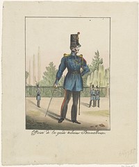 Officier van de Belgische stadswacht, 1830 (1830 - 1831) by anonymous