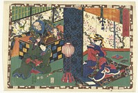 Hoofdstuk 2 (1847 - 1850) by Utagawa Kunisada I, Mera Taichiro, Murata Heiemon and Izumiya Ichibei Kansendo