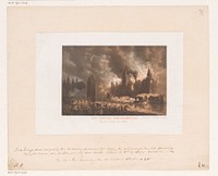 Brand in het Slot Haamstede (1854 - 1861) by Koninklijke Nederlandse Steendrukkerij van C W Mieling