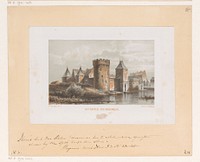 Kasteel van Medemblik (1847 - 1865) by Cornelis Springer, Cornelis Springer and Koninklijke Nederlandse Steendrukkerij van C W Mieling