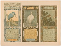 Kalenders voor januari, mei en juli 1904 (1904) by Theo van Hoytema, Theo van Hoytema and Tresling and Comp