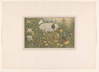 Bloemen en vlinders (1910) by Theo van Hoytema