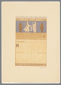 Opdracht aan Hugo de Groot (1894 - 1901) by Antoon Derkinderen, Tresling and Comp and Erven F Bohn