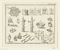 Romeinse oudheden gevonden bij het Huis te Britten (1650 - 1750) by anonymous