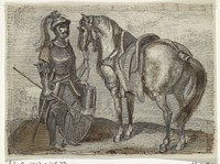 Krijgsman en zijn paard (1831 - 1904) by Arnoud Schaepkens