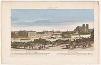 Gezicht op de stad Parijs gezien vanaf de Quai de Miramion (1749 - 1799) by anonymous, anonymous, Nathaniel Parr and Jacques Rigaud