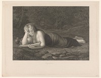 Lezende Maria Magdalena (1826 - 1827) by Carl Rahl and Correggio