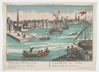 Gezicht op de Ooster Oude Hoofdpoort te Rotterdam (1742 - 1801) by Georg Balthasar Probst and anonymous
