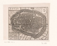 Plattegrond van Douai (1652 - 1662) by anonymous, Jacob van Meurs and Johannes Janssonius